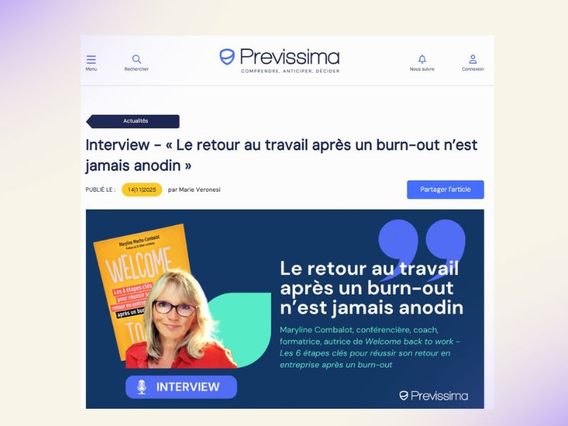 Interview Maryline Combalot Previssima