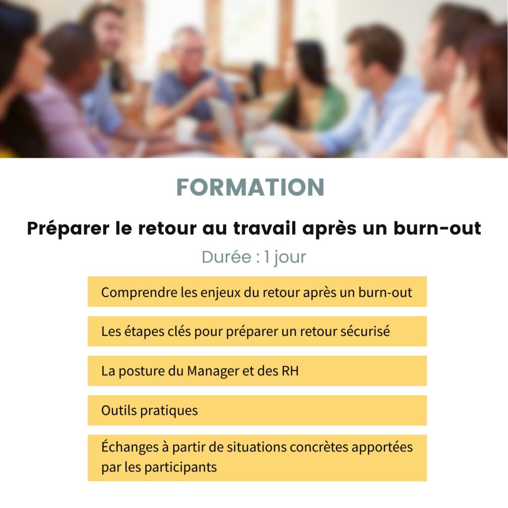 Formations Maryline Combalot - burn-out et retour au travail